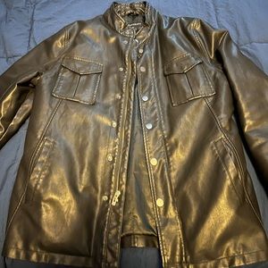 Mens Bachrach leather jacket size medium Gently used